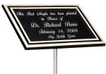 (image for) Cast Aluminum Plaques with Stake