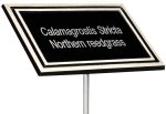 (image for) Cast Aluminum Plaques with Stake