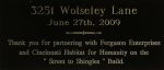(image for) Brass engraved plate