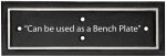 Bench Plate (image for) Bench Plate