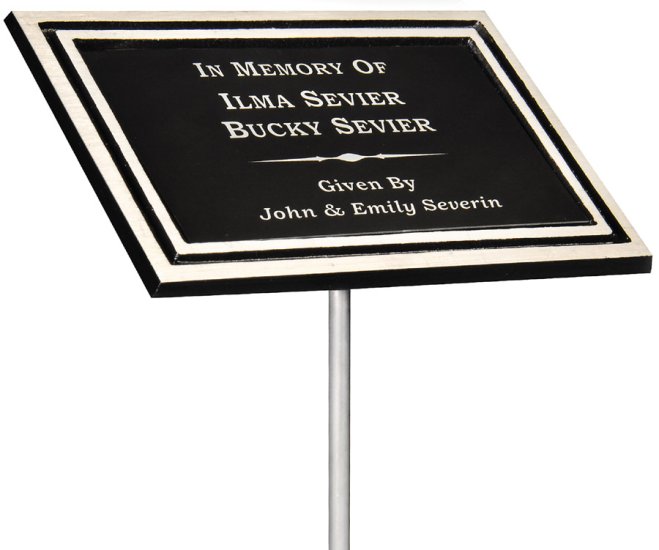 (image for) Cast Aluminum Plaques with Stake