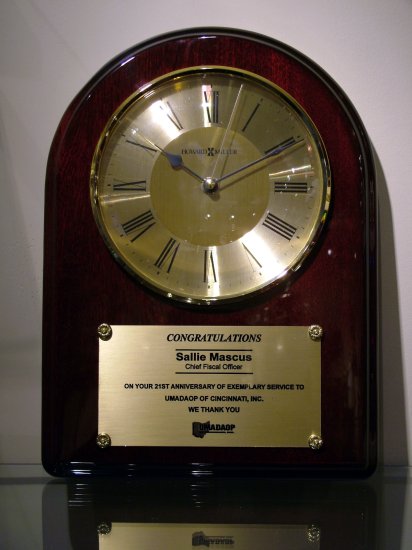 (image for) Rosewood Howard Miller Clock Plaque