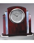 (image for) Rosewood with Chrome Accent Clock