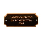 (image for) Brass name plate