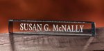 Optical Crystal Nameplate (image for) Optical Crystal Nameplate