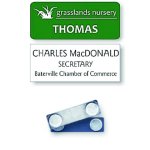 Plastic Name Tag with Magnet Fastner (image for) Plastic Name Tag with Magnet Fastner