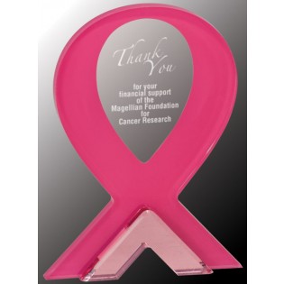 Pink Ribbon Stand Up Award
